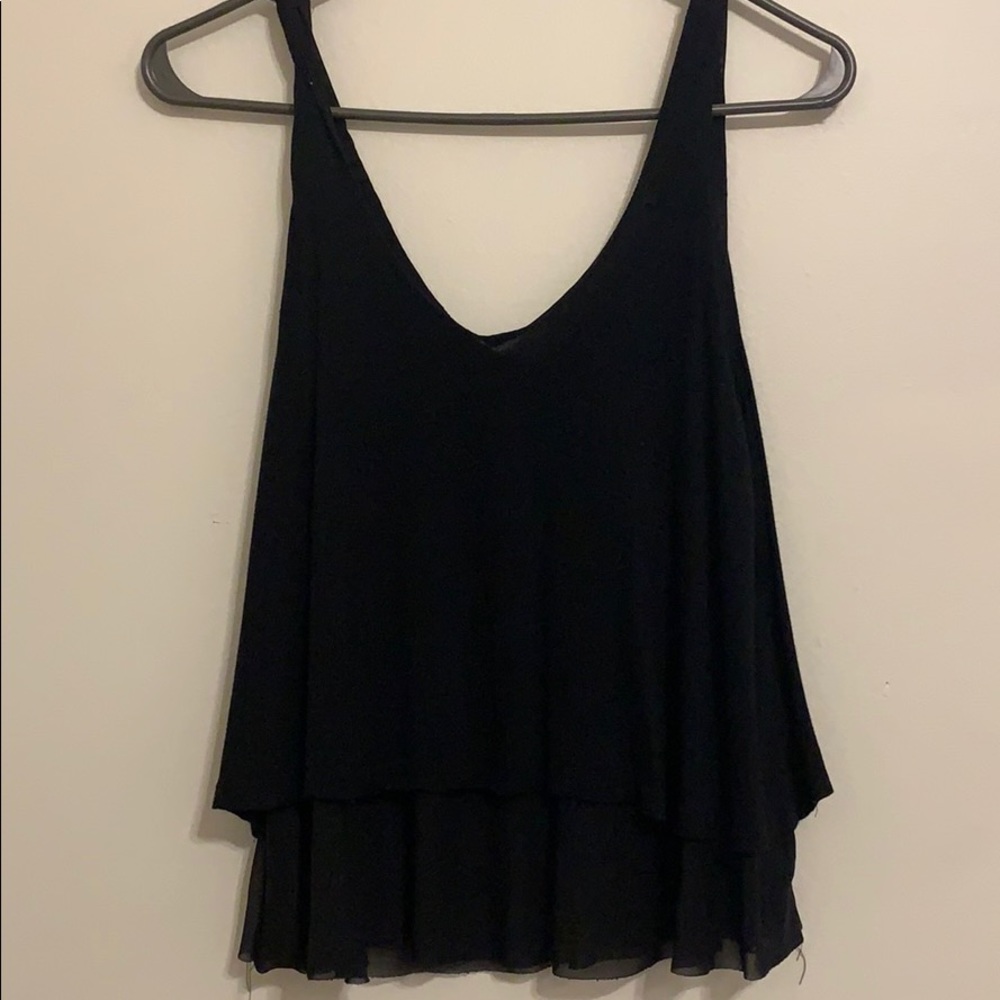 Papaya Black double layer top